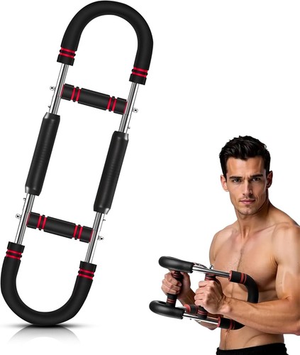 Arm Trainer, Chest Exerciser for Men, Forearm Strengthener, Arm Equipment, Red