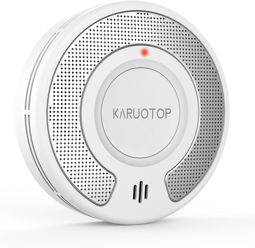 KARUOTOP Wireless Interlinked Smoke Alarm with 10-Year Sealed Battery, Ultra-Thi
