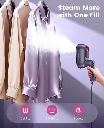 Clothes Steamer, 8s Fast Heat-up Travel Steamer for Clothes,Travel Iron Mini,180
