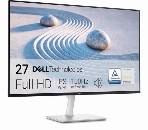 Dell S2725H 27 Inch Full HD (1920x1080) Monitor, 100Hz, Built-in Speakers.