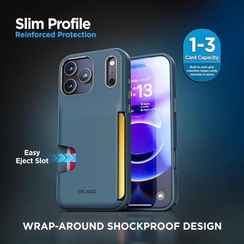 ENCASED for iPhone 17 Pro Max Wallet Case (Cache Series) - Protective Phone Case