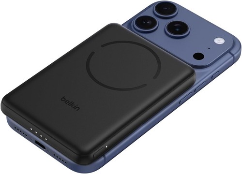 Belkin BoostCharge 5000mAh Magnetic Power Bank with Magnetic Ring - Black | 5K P