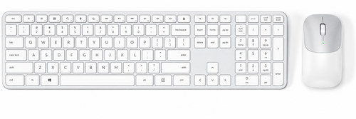 Satechi Slim CEX3 Wireless Keyboard Mouse Combo White Bluetooth USB-C White