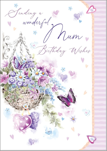 Mum Birthday Card Large 9x6 Funny or Sentimental Verse Inside & Envelope