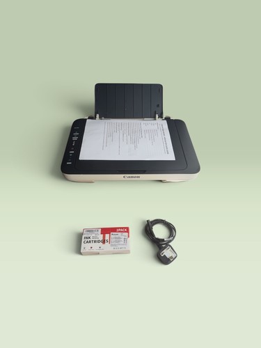 Canon PIXMA MG3053 Wireless All-in-One Printer Scanner Copier + 2 Black Inks