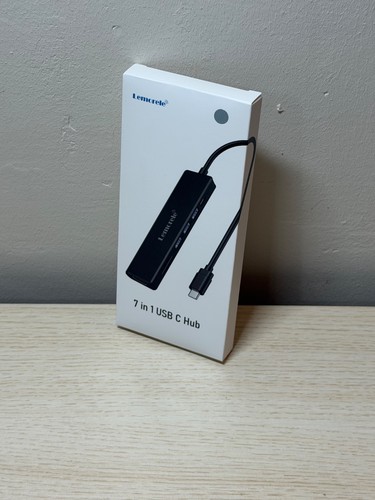 7 in 1 USB C HUB Lemorele USB C Multiport Adapter with 4K30hz HDMI, USB 3.0 & US