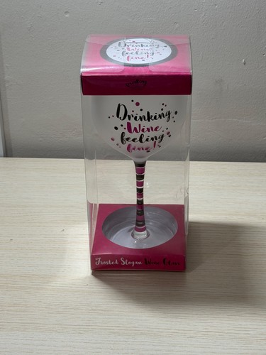 drinking wine feeling fine wine glass present gift, Birthday,christmas,mothers d