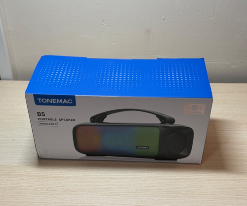 Portable Bluetooth Speaker B5B, Outdoor Party Speaker with Built-In Lights
