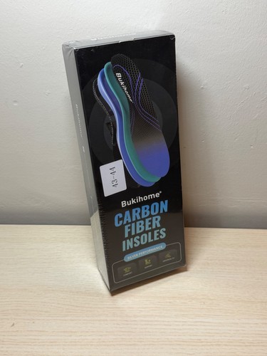 Carbon Fiber Insoles for Men & Women - Bukihome（1 Pair） High Arch & Rigid Suppor