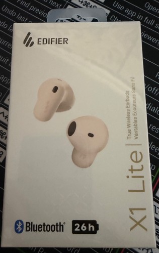 Edifier X1 Lite True Wireless Bluetooth Earbuds ENC IP54 Pink USB-C - Brand new