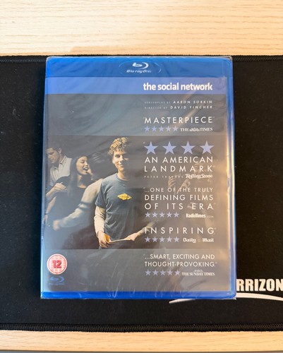 The Social Network Blu-ray 2011 Jesse Eisenberg David Fincher Brand New Sealed