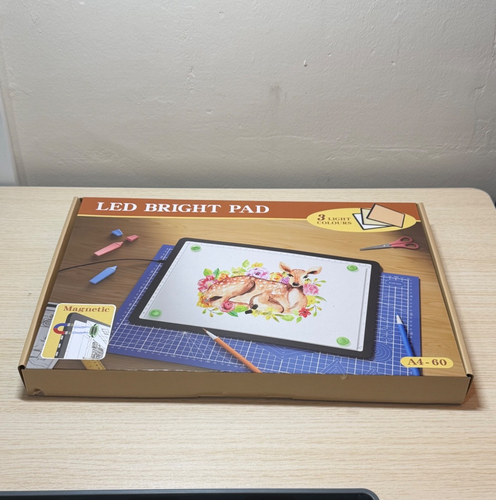 A4 Light Box for Tracing, 11000Lux Super Bright Diamond Art Light Board with Sid