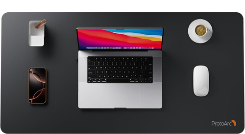 ProtoArc Mouse Mat 80 x 40 cm Large - Premium PU Leather, Non-Slip & Waterproof,