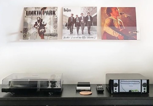 Floating Shelf Clear Wall Mounted Perfect to Display, Books, Magazines, Pictures